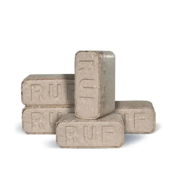 Heizfuxx RUF Holzbriketts Hartholz – 960 kg Palette (96×10 kg), Heizwert ≥4,8 kWh/kg, RUF-Form Heizfuxx